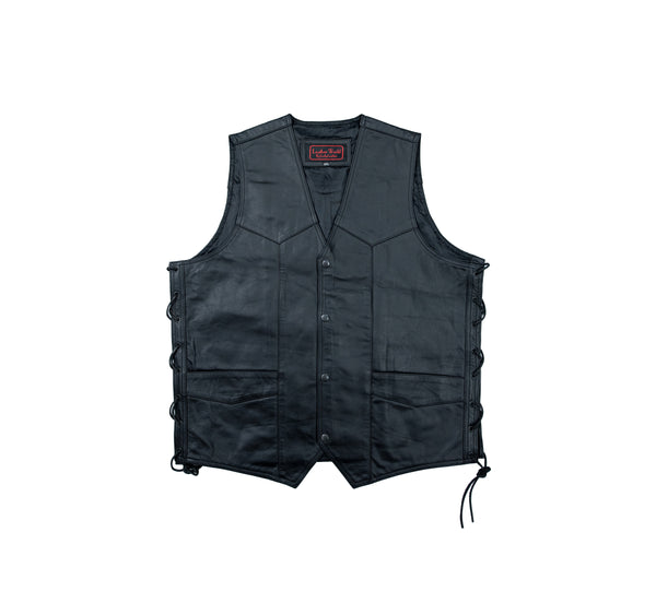 Lucky Leather 117 SL Men's Motorcycle Vest