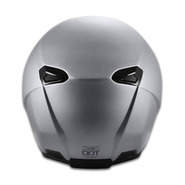 Nitek Interceptor Flat Black Full Face Motorcycle Street Helmet