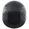 Outlaw Helmets HT1 Hustler Glossy Gray Ride Hard Half Helmet DOT Approved Motorcycle Half Helmet for Men & Women - Adult Unisex Skull Cap for Bike ATV UTV Chopper Cruiser Skateboard